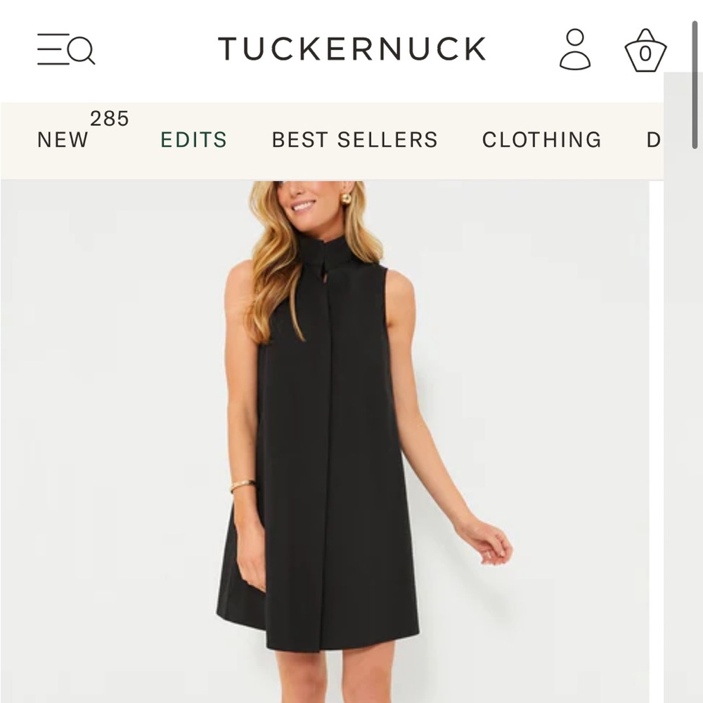 Tuckernuck Black Sleeveless Charlie Dress